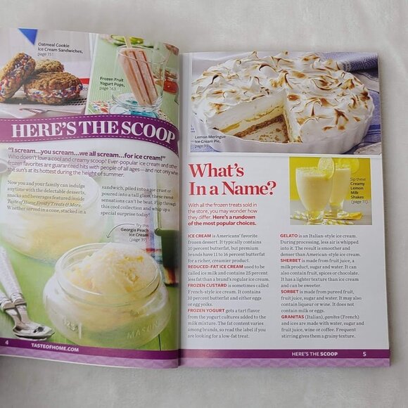 Taste of Home Frosty Treats & More 2015 Cookbook 201 Icy Sweets Recipes - Picture 11 of 12